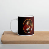 satans cup ceramic coffee mug portrait of pope clement VIII blessing the coffee bean