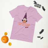 pumpkin gnome the trickster lilac tshirt with wrapped candy 