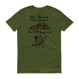 Short sleeve t-shirt, The Great Outdoors, No GPS Needed
