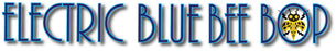 electric blue bee bop logo with beesley 