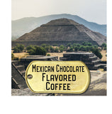 mexican chocolate flavored coffee bacckground picture of pyramids
