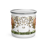 Midsummer Fairy enamel cup white background front view