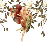 Midsummer Fairy enamel cup white background closeup