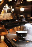 espresso machine pouring italian coffee