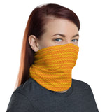 Orange and Yellow Zig Zag Face and Neck Gaiter