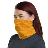 Orange and Yellow Zig Zag Face and Neck Gaiter
