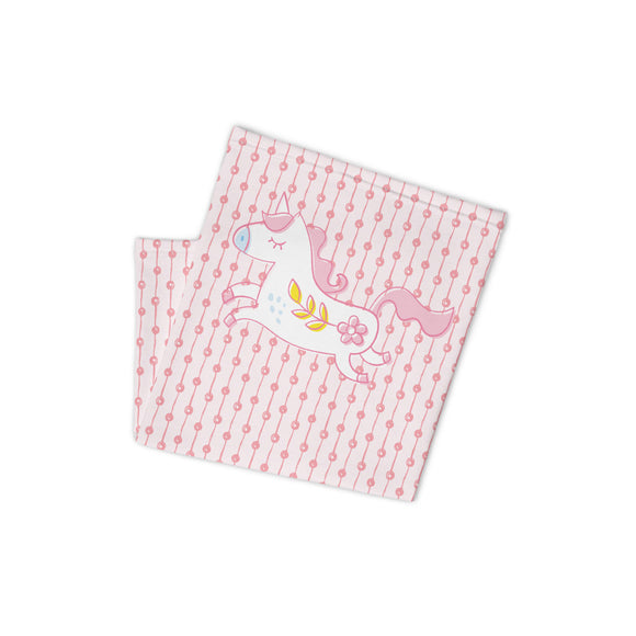 Pink Unicorn Face and Neck Gaiter