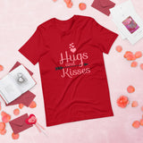 hugs and kisses red classic valentines day shirt