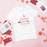 hugs and kisses white classic valentines day shirt